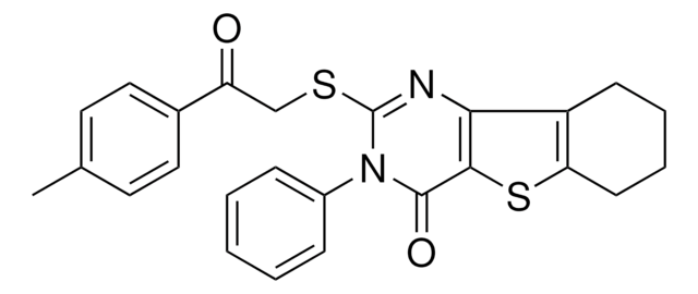 2-{[2-(4-METHYLPHENYL)-2-OXOETHYL]SULFANYL}-3-PHENYL-6,7,8,9-TETRAHYDRO[1]BENZOTHIENO[3,2-D]PYRIMIDIN-4(3H)-ONE AldrichCPR