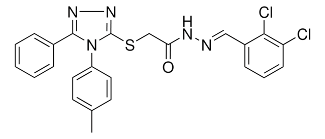 N'-[(E)-(2,3-DICHLOROPHENYL)METHYLIDENE]-2-{[4-(4-METHYLPHENYL)-5-PHENYL-4H-1,2,4-TRIAZOL-3-YL]SULFANYL}ACETOHYDRAZIDE AldrichCPR