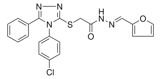 2-{[4-(4-CHLOROPHENYL)-5-PHENYL-4H-1,2,4-TRIAZOL-3-YL]SULFANYL}-N'-[(E)-2-FURYLMETHYLIDENE]ACETOHYDRAZIDE AldrichCPR