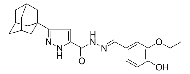 5-ADAMANTAN-1-YL-PYRAZOLE-3-CARBOXYLIC ACID (3-ETHOXY-4-HO-BENZYLIDENE)HYDRAZIDE AldrichCPR