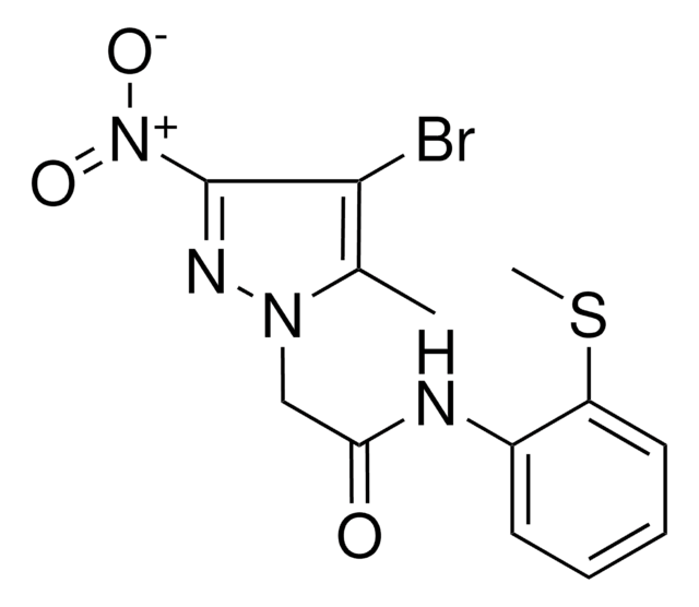 2-(4-BROMO-5-METHYL-3-NITRO-PYRAZOL-1-YL)-N-(2-METHYLSULFANYL-PHENYL)-ACETAMIDE AldrichCPR