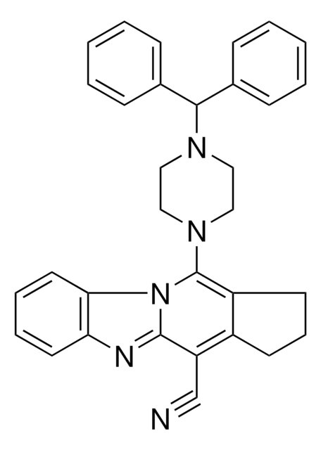 11-(4-BENZHYDRYL-1-PIPERAZINYL)-2,3-DIHYDRO-1H-CYCLOPENTA[4,5]PYRIDO[1,2-A]BENZIMIDAZOLE-4-CARBONITRILE AldrichCPR