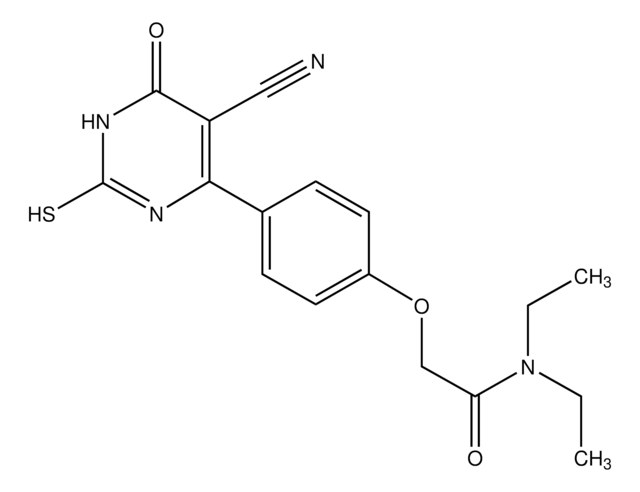 2-(4-(5-CN-2-mercapto-6-oxo-1,6-dihydropyrimidin-4-yl)PhO)-N,N-diethylacetamide