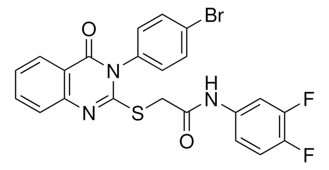 2-{[3-(4-BROMOPHENYL)-4-OXO-3,4-DIHYDRO-2-QUINAZOLINYL]SULFANYL}-N-(3,4-DIFLUOROPHENYL)ACETAMIDE AldrichCPR