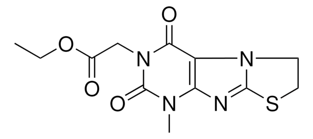 ETHYL (1-METHYL-2,4-DIOXO-1,4,6,7-TETRAHYDRO[1,3]THIAZOLO[2,3-F]PURIN-3(2H)-YL)ACETATE AldrichCPR