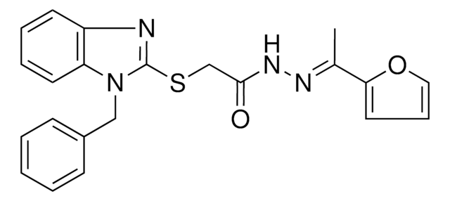 2-[(1-BENZYL-1H-BENZIMIDAZOL-2-YL)SULFANYL]-N'-[(E)-1-(2-FURYL)ETHYLIDENE]ACETOHYDRAZIDE AldrichCPR