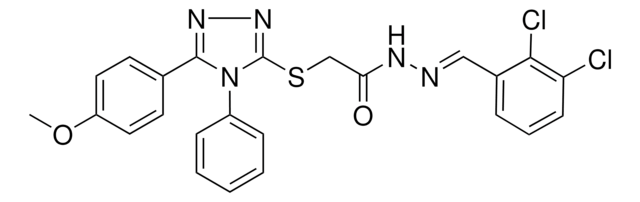 N'-[(E)-(2,3-DICHLOROPHENYL)METHYLIDENE]-2-{[5-(4-METHOXYPHENYL)-4-PHENYL-4H-1,2,4-TRIAZOL-3-YL]SULFANYL}ACETOHYDRAZIDE AldrichCPR