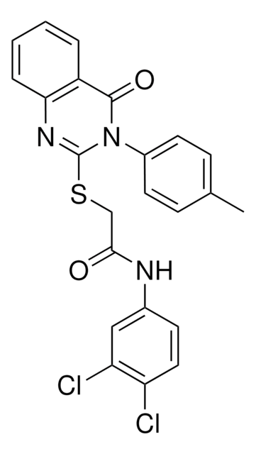 N-(3,4-DICHLOROPHENYL)-2-{[3-(4-METHYLPHENYL)-4-OXO-3,4-DIHYDRO-2-QUINAZOLINYL]SULFANYL}ACETAMIDE AldrichCPR