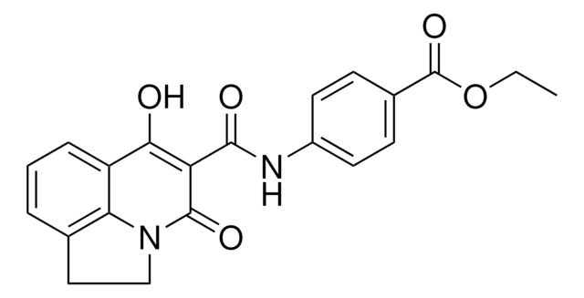 ETHYL 4-{[(6-HYDROXY-4-OXO-1,2-DIHYDRO-4H-PYRROLO[3,2,1-IJ]QUINOLIN-5-YL)CARBONYL]AMINO}BENZOATE AldrichCPR