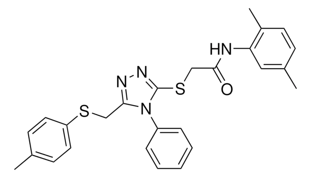 N-(2,5-DIMETHYLPHENYL)-2-[(5-{[(4-METHYLPHENYL)SULFANYL]METHYL}-4-PHENYL-4H-1,2,4-TRIAZOL-3-YL)SULFANYL]ACETAMIDE AldrichCPR