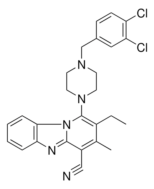 1-[4-(3,4-DICHLOROBENZYL)-1-PIPERAZINYL]-2-ETHYL-3-METHYLPYRIDO[1,2-A]BENZIMIDAZOLE-4-CARBONITRILE AldrichCPR