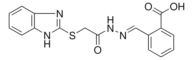 2-(2-((1H-BENZIMIDAZOL-2-YLTHIO)ACETYL)CARBOHYDRAZONOYL)BENZOIC ACID AldrichCPR