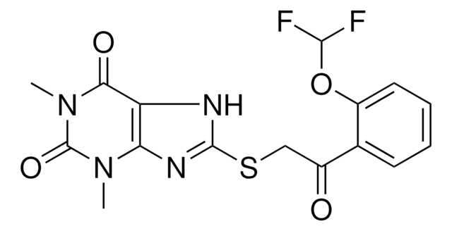 8-({2-[2-(DIFLUOROMETHOXY)PHENYL]-2-OXOETHYL}SULFANYL)-1,3-DIMETHYL-3,7-DIHYDRO-1H-PURINE-2,6-DIONE AldrichCPR