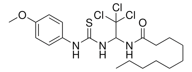 N-(2,2,2-TRICHLORO-1-(((4-METHOXYANILINO)CARBOTHIOYL)AMINO)ETHYL)DECANAMIDE AldrichCPR