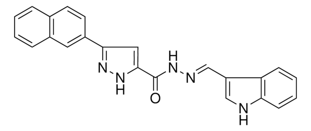 5-NAPHTHALEN-2-YL2H-PYRAZOLE-3-CARBOXYLIC ACID (1H-INDOL-3-YLMETHYLENE)HYDRAZIDE AldrichCPR