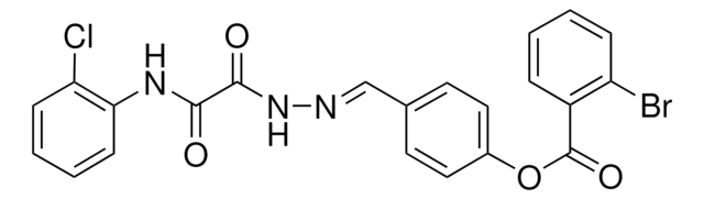 4-(2-((2-CHLOROANILINO)(OXO)ACETYL)CARBOHYDRAZONOYL)PHENYL 2-BROMOBENZOATE AldrichCPR