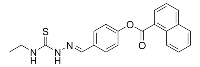 4-(2-((ETHYLAMINO)CARBOTHIOYL)CARBOHYDRAZONOYL)PHENYL 1-NAPHTHOATE AldrichCPR