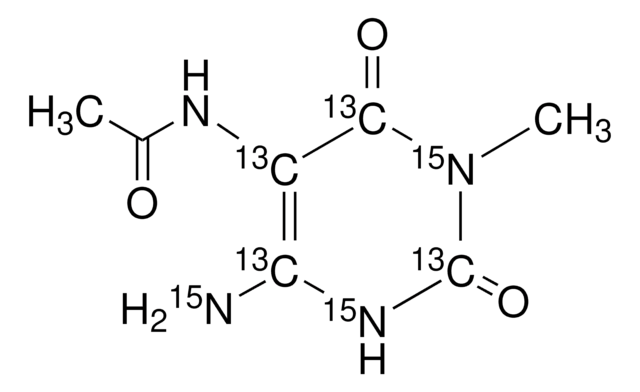 5-Acetylamino-6-amino-3-methyluracil-(ring-13C4,15N2, amino-15N) &#8805;98 atom %, &#8805;97% (CP)