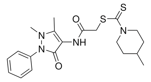 2-[(1,5-DIMETHYL-3-OXO-2-PHENYL-2,3-DIHYDRO-1H-PYRAZOL-4-YL)AMINO]-2-OXOETHYL 4-METHYL-1-PIPERIDINECARBODITHIOATE AldrichCPR