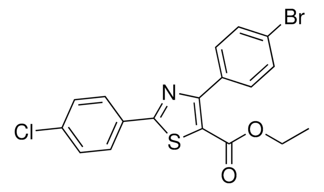 Ethyl 4-(4-bromophenyl)-2-(4-chlorophenyl)thiazole-5-carboxylate AldrichCPR