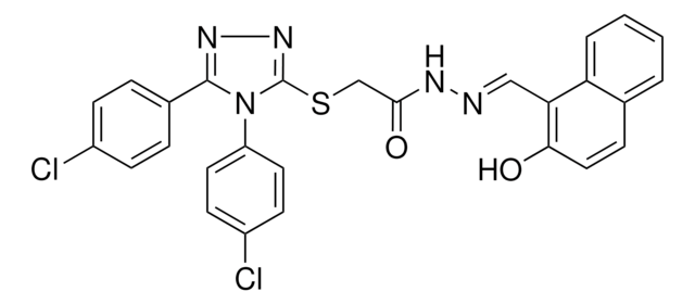 2-{[4,5-BIS(4-CHLOROPHENYL)-4H-1,2,4-TRIAZOL-3-YL]SULFANYL}-N'-[(E)-(2-HYDROXY-1-NAPHTHYL)METHYLIDENE]ACETOHYDRAZIDE AldrichCPR