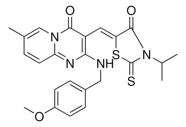 3-[(Z)-(3-ISOPROPYL-4-OXO-2-THIOXO-1,3-THIAZOLIDIN-5-YLIDENE)METHYL]-2-[(4-METHOXYBENZYL)AMINO]-7-METHYL-4H-PYRIDO[1,2-A]PYRIMIDIN-4-ONE AldrichCPR