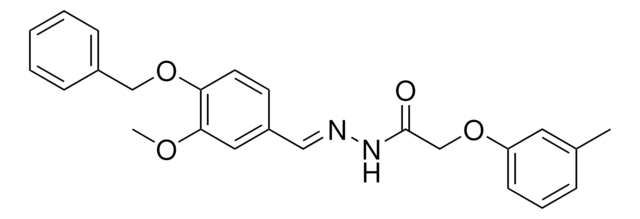 N'-(4-(BENZYLOXY)-3-METHOXYBENZYLIDENE)-2-(3-METHYLPHENOXY)ACETOHYDRAZIDE AldrichCPR