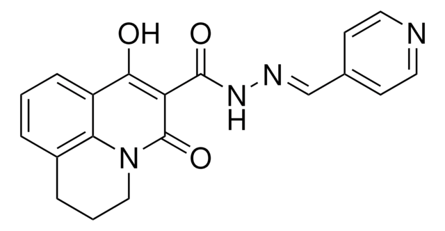 7-HYDROXY-5-OXO-N'-[(E)-4-PYRIDINYLMETHYLIDENE]-2,3-DIHYDRO-1H,5H-PYRIDO[3,2,1-IJ]QUINOLINE-6-CARBOHYDRAZIDE AldrichCPR