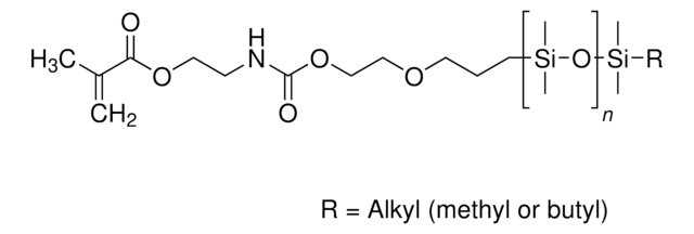 2-{3-[&#969;-Methylpoly(dimethylsiloxane)-&#945;-yl]propoxy}ethyl {2-[(2-methylprop-2-enoyl)oxy]ethyl}carbamate contains &#8804;500&#160;ppm phenothiazine as inhibitor