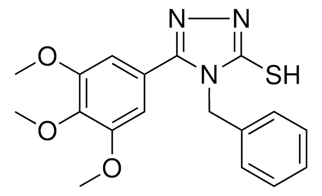 4-BENZYL-5-(3,4,5-TRIMETHOXY-PHENYL)-4H-(1,2,4)TRIAZOLE-3-THIOL AldrichCPR