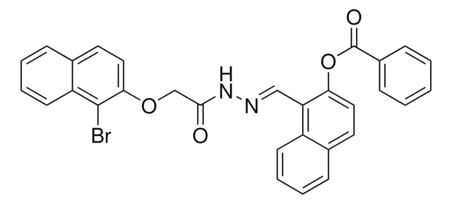 1-(2-(((1-BROMO-2-NAPHTHYL)OXY)ACETYL)CARBOHYDRAZONOYL)-2-NAPHTHYL BENZOATE AldrichCPR