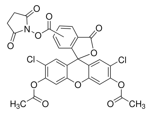 5(6)-Carboxy-2&#8242;,7&#8242;-dichlorofluorescein diacetate N-succinimidyl ester for fluorescence, &#8805;85% (HPLC)