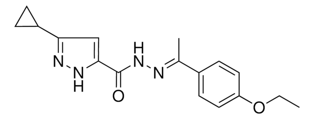 3-CYCLOPROPYL-N'-(1-(4-ETHOXYPHENYL)ETHYLIDENE)-1H-PYRAZOLE-5-CARBOHYDRAZIDE AldrichCPR