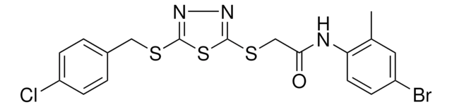 N-(4-BR-2-ME-PH)-2-((5-((4-CL-BENZYL)THIO)-1,3,4-THIADIAZOL-2-YL)THIO)ACETAMIDE AldrichCPR