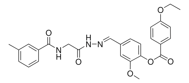 2-MEO-4-(2-(((3-METHYLBENZOYL)AMINO)AC)CARBOHYDRAZONOYL)PHENYL 4-ETHOXYBENZOATE AldrichCPR