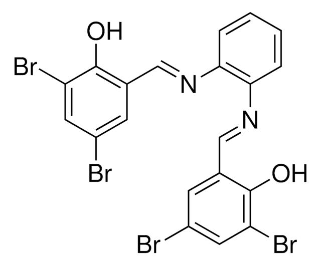 2,4-DIBROMO-6-{(E)-[(2-{[(E)-(3,5-DIBROMO-2-HYDROXYPHENYL)METHYLIDENE]AMINO}PHENYL)IMINO]METHYL}PHENOL AldrichCPR