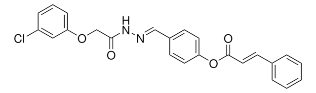 4-(2-((3-CHLOROPHENOXY)ACETYL)CARBOHYDRAZONOYL)PHENYL 3-PHENYLACRYLATE AldrichCPR