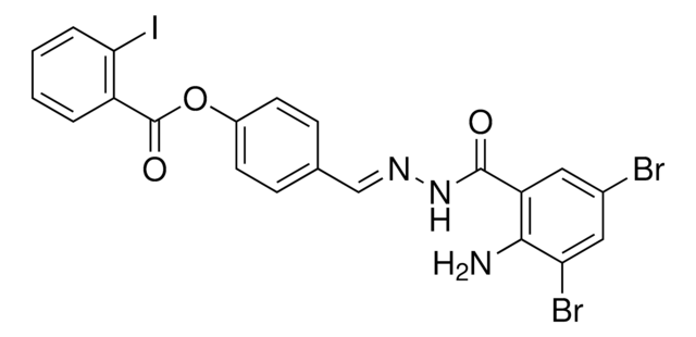 4-(2-(2-AMINO-3,5-DIBROMOBENZOYL)CARBOHYDRAZONOYL)PHENYL 2-IODOBENZOATE AldrichCPR