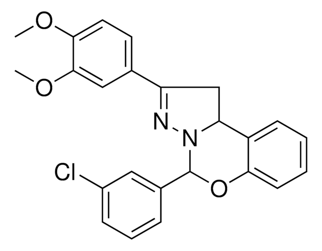 5-(3-CL-PH)-2-(3,4-DIMETHOXYPHENYL)-1,10B-DIHYDROPYRAZOLO(1,5-C)(1,3)BENZOXAZINE AldrichCPR