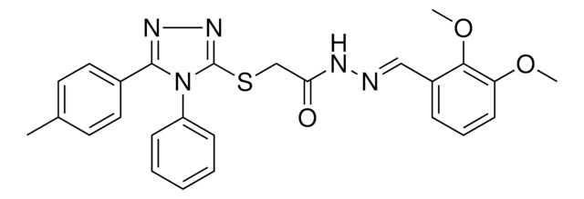 N'-[(E)-(2,3-DIMETHOXYPHENYL)METHYLIDENE]-2-{[5-(4-METHYLPHENYL)-4-PHENYL-4H-1,2,4-TRIAZOL-3-YL]SULFANYL}ACETOHYDRAZIDE AldrichCPR