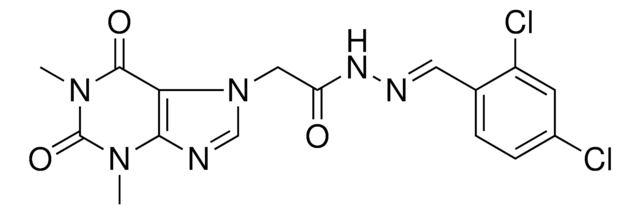 N'-[(E)-(2,4-DICHLOROPHENYL)METHYLIDENE]-2-(1,3-DIMETHYL-2,6-DIOXO-1,2,3,6-TETRAHYDRO-7H-PURIN-7-YL)ACETOHYDRAZIDE AldrichCPR