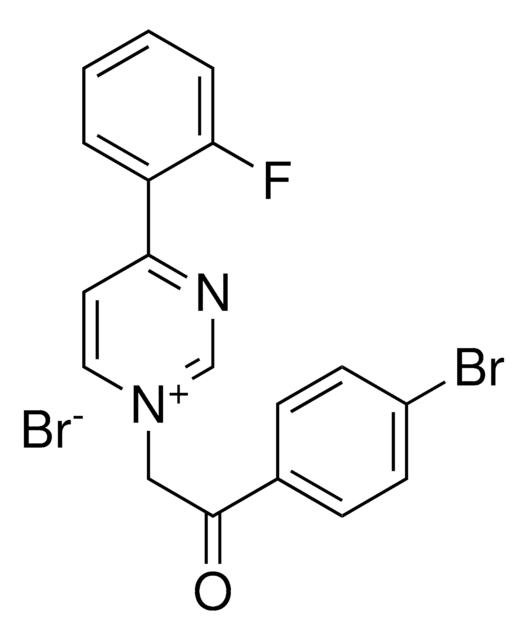 1-(2-(4-BROMOPHENYL)-2-OXOETHYL)-4-(2-FLUOROPHENYL)PYRIMIDIN-1-IUM BROMIDE AldrichCPR