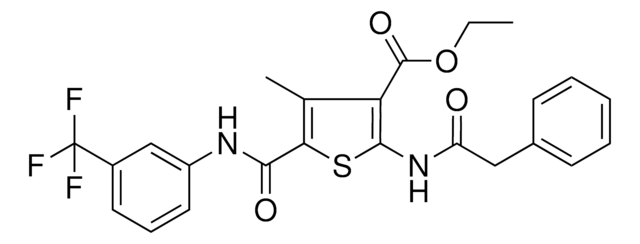 ETHYL 4-METHYL-2-[(PHENYLACETYL)AMINO]-5-{[3-(TRIFLUOROMETHYL)ANILINO]CARBONYL}-3-THIOPHENECARBOXYLATE AldrichCPR