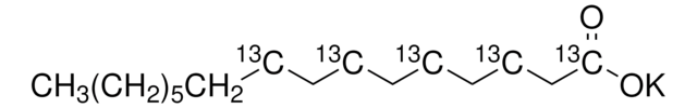 Potassium palmitate-1,3,5,7,9-13C5 endotoxin tested, 99 atom % 13C, 98% (CP)