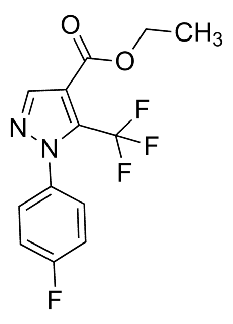 Ethyl 5-(trifluoromethyl)-1-(4-fluorophenyl)-1H-pyrazole-4-carboxylate AldrichCPR