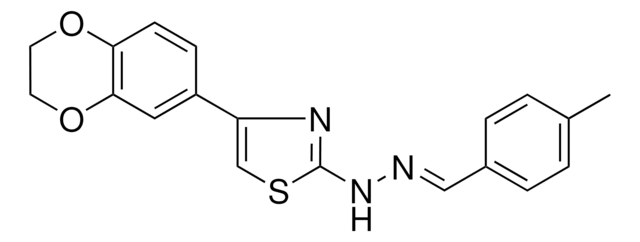 4-ME-BENZALDEHYDE (4(2,3-DIHYDRO-1,4-BENZODIOXIN-6-YL)1,3-THIAZOL-2-YL)HYDRAZONE AldrichCPR