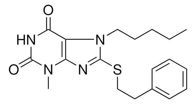 3-METHYL-7-PENTYL-8-PHENETHYLSULFANYL-3,7-DIHYDRO-PURINE-2,6-DIONE AldrichCPR