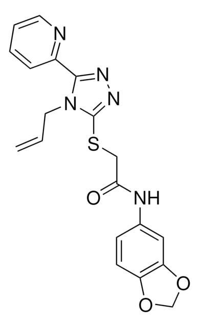 2-{[4-ALLYL-5-(2-PYRIDINYL)-4H-1,2,4-TRIAZOL-3-YL]SULFANYL}-N-(1,3-BENZODIOXOL-5-YL)ACETAMIDE AldrichCPR