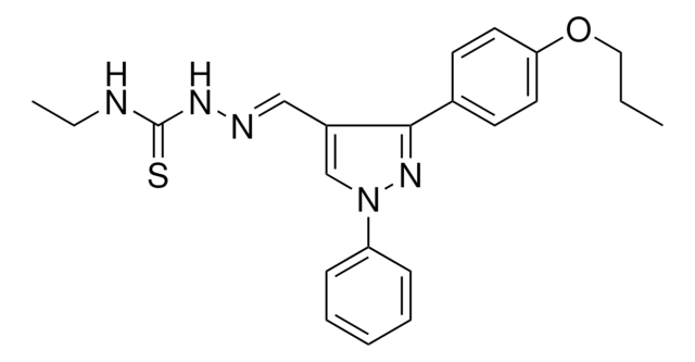 1-PHENYL-3-(4-PROPOXYPHENYL)-1H-PYRAZOLE-4-CARBALDEHYDE N-ETHYLTHIOSEMICARBAZONE AldrichCPR