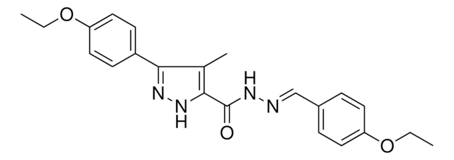 3-(4-ETHOXYPHENYL)-N'-[(E)-(4-ETHOXYPHENYL)METHYLIDENE]-4-METHYL-1H-PYRAZOLE-5-CARBOHYDRAZIDE AldrichCPR